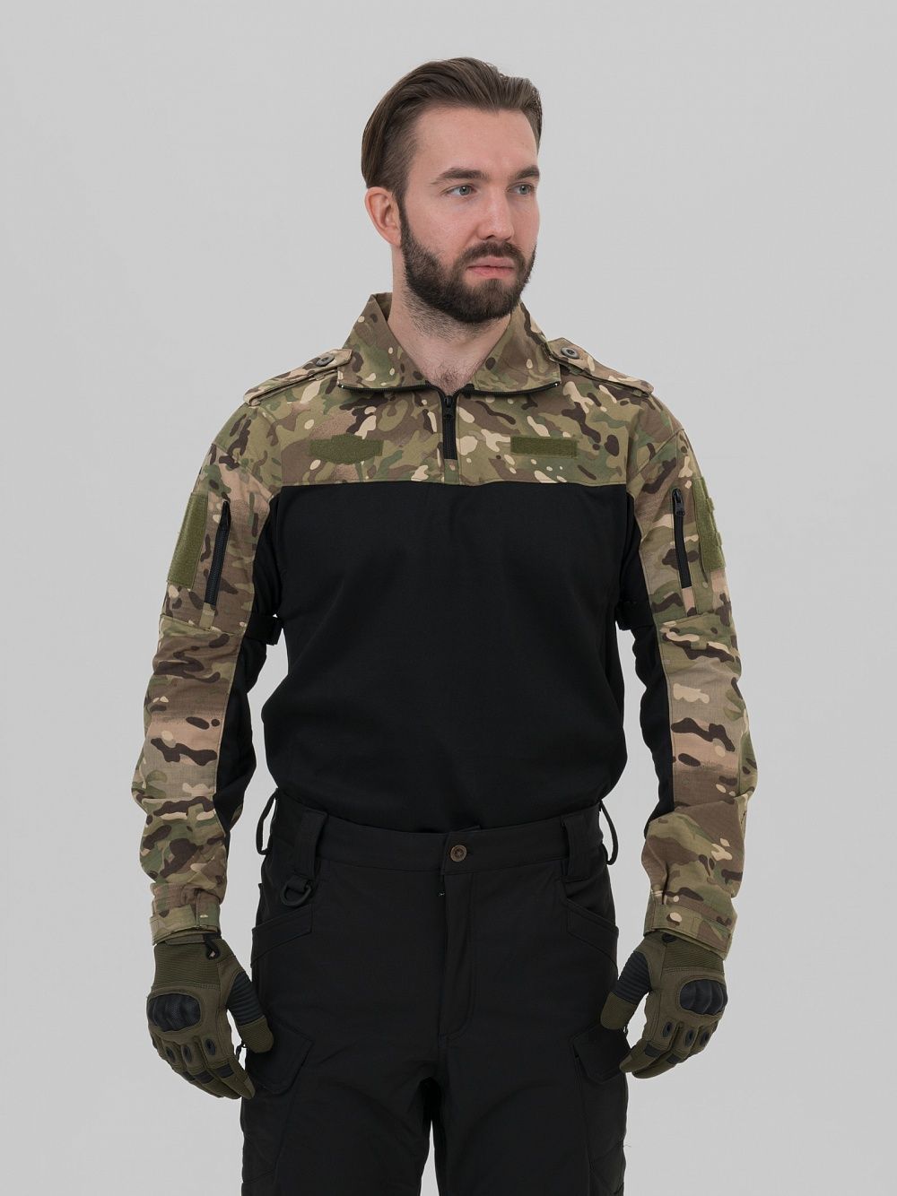 Remington Футболка Remington Tactical Frog Long Sleeve Zipper Collar CP