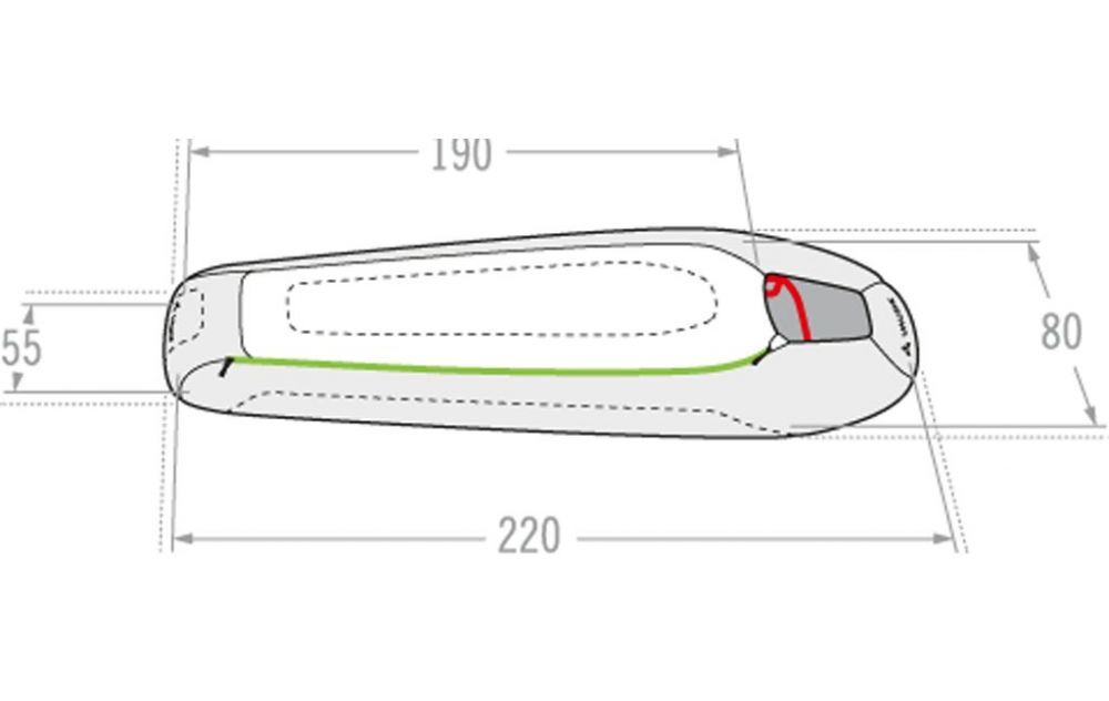 Vaude Комфортный спальный мешок комфорт Vaude Sioux 1000 ( -3)