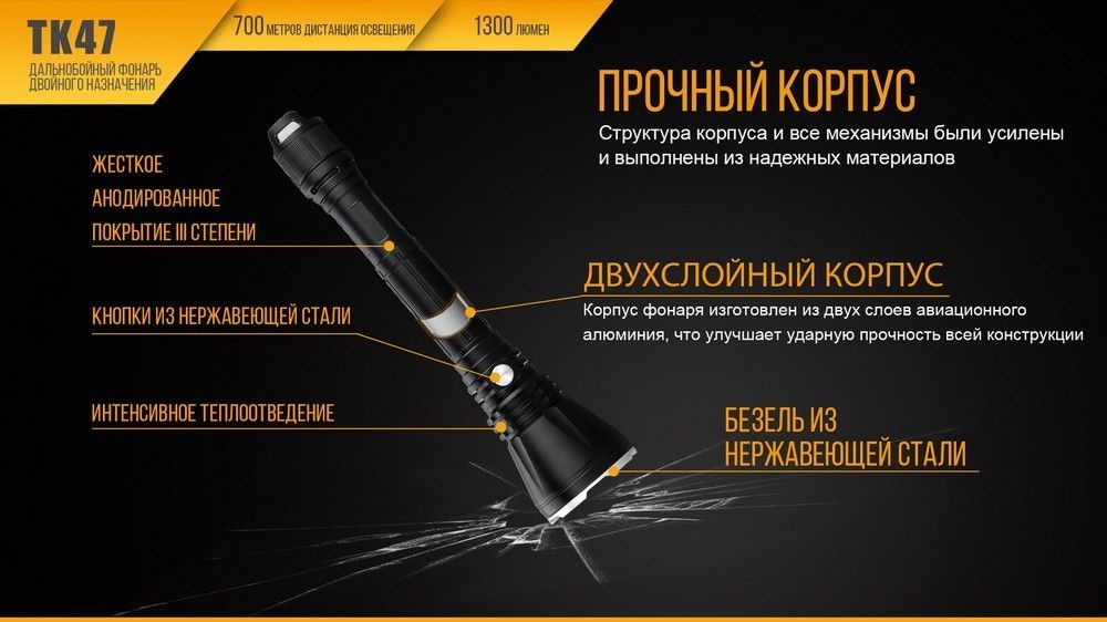 Fenix Фонарь для поисковых работ Fenix TK47