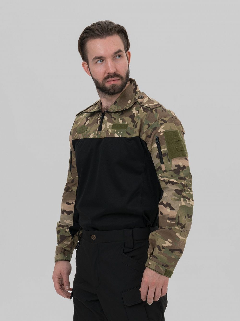 Remington Футболка Remington Tactical Frog Long Sleeve Zipper Collar CP