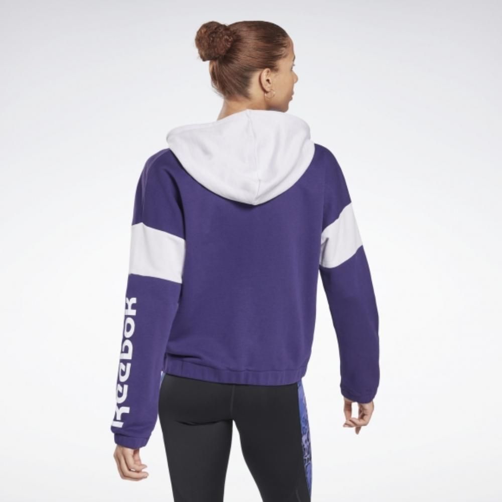 Reebok Стильная женская толстовка Reebok Te Linear Logo Ft Fullzip