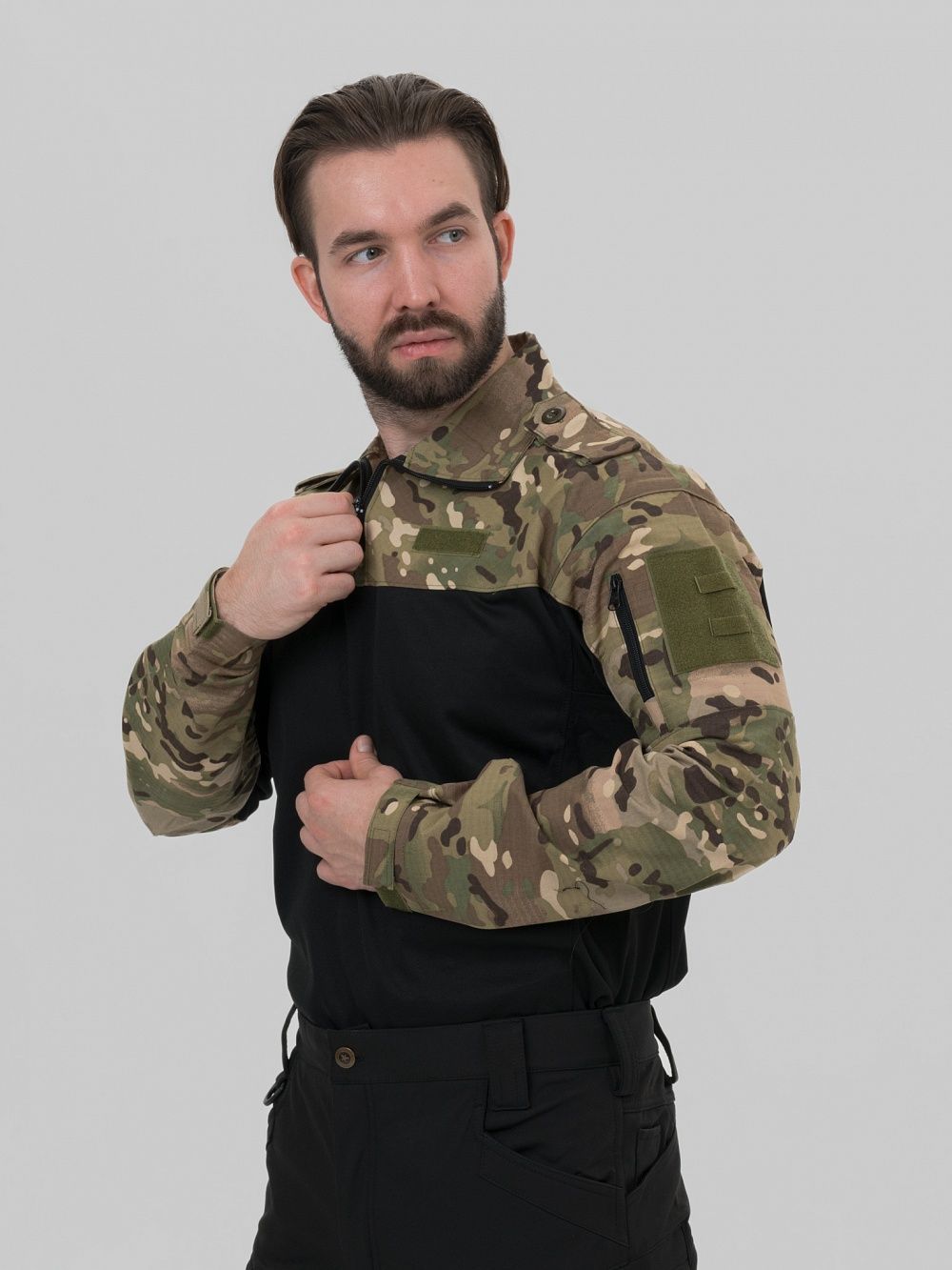 Remington Футболка Remington Tactical Frog Long Sleeve Zipper Collar CP