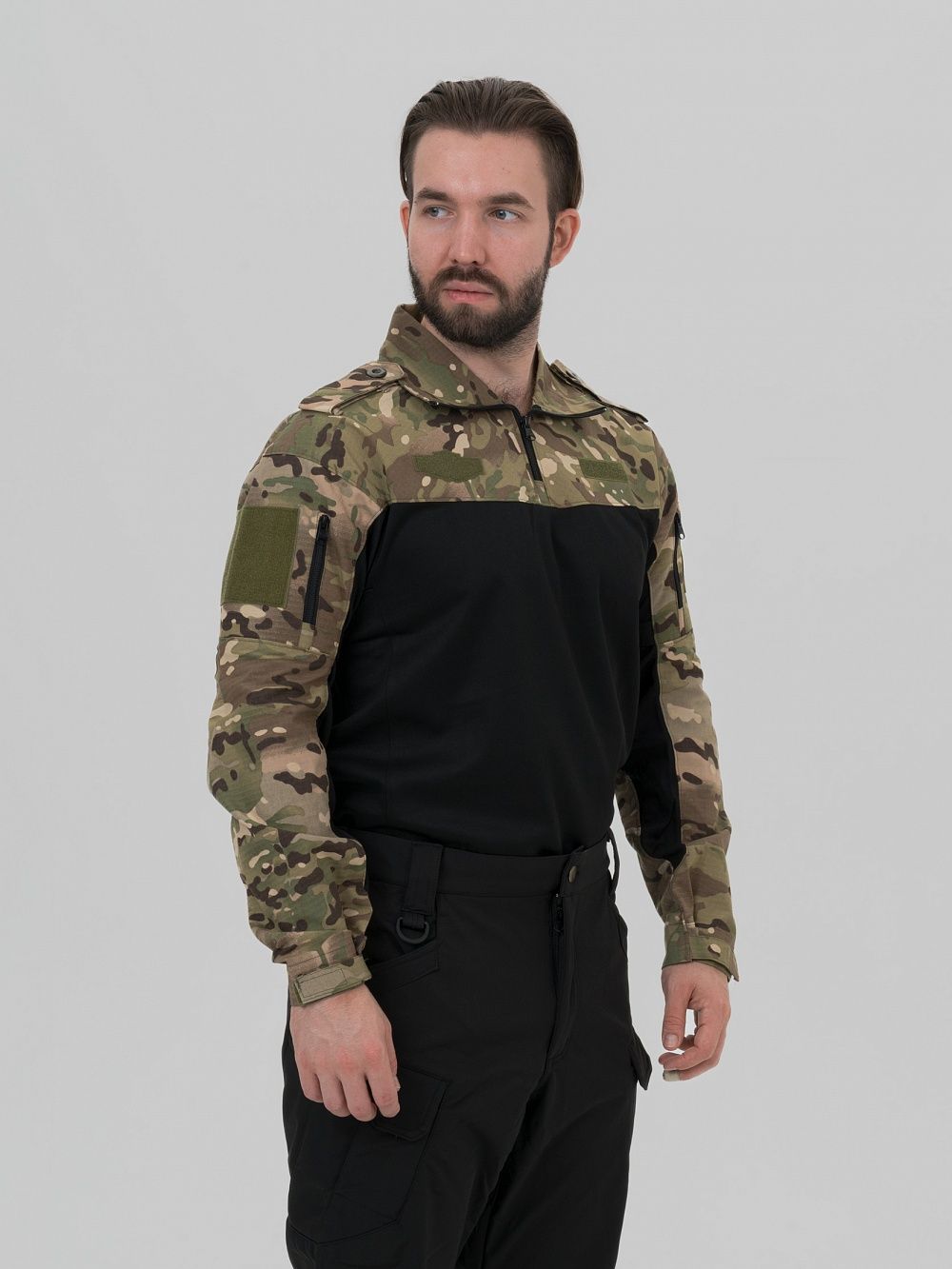 Remington Футболка Remington Tactical Frog Long Sleeve Zipper Collar CP