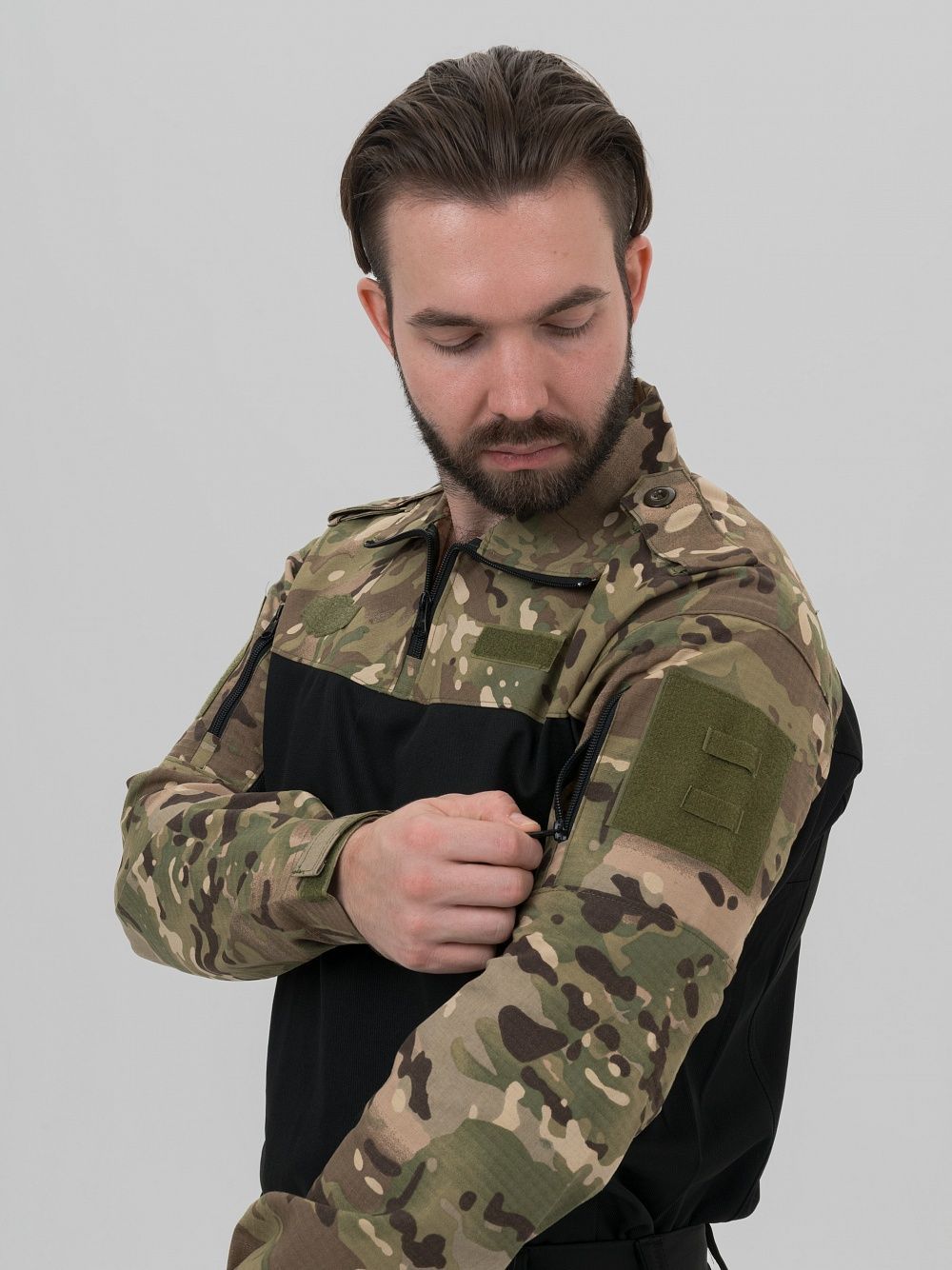 Remington Футболка Remington Tactical Frog Long Sleeve Zipper Collar CP