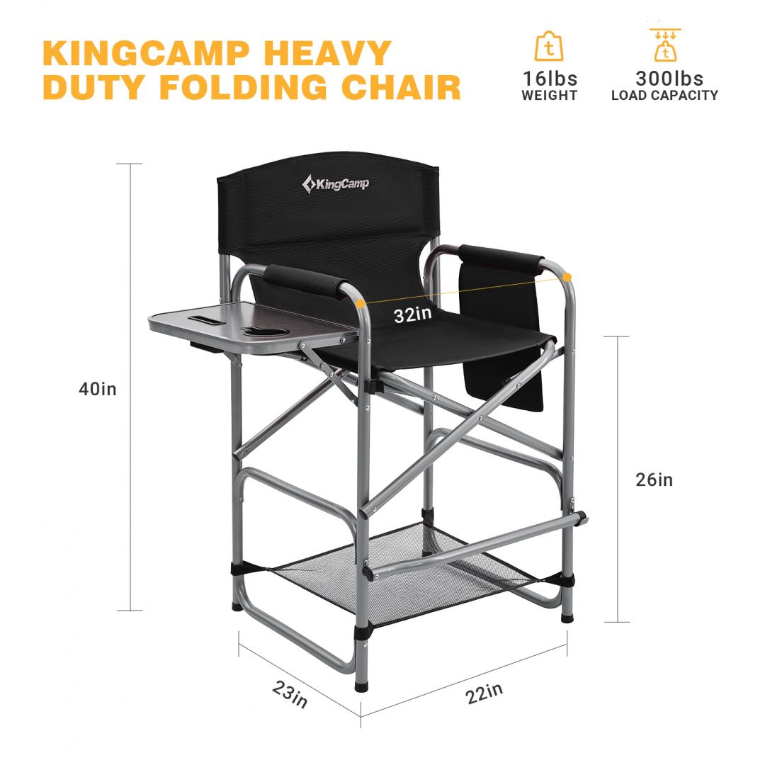 KingCamp Кресло раскладное King Camp 2023 Tall Director Chair