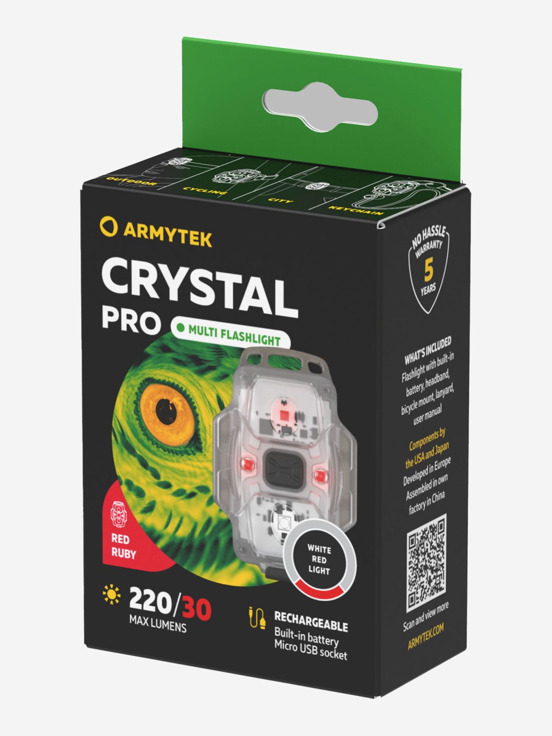 ArmyTek Фонарь налобный Armytek Crystal Pro