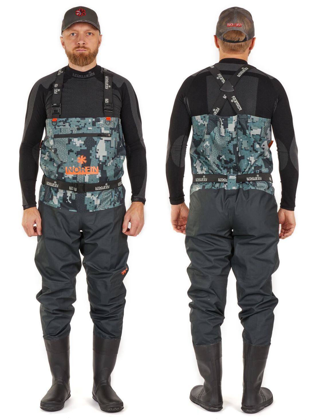 Norfin Полукомбинезон Norfin Pilot Bootfoot Camo с сапогами