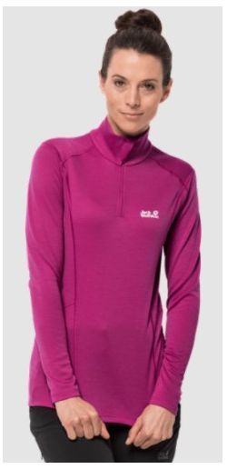 Jack Wolfskin Термофутболка для девушек Jack Wolfskin Arctic XT Half Zip Women