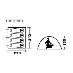 Trek Planet Туристическая палатка Trek Planet Lite Dome 4