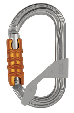 Petzl Алюминиевый овальный карабин Petzl Ok Triact-Lock