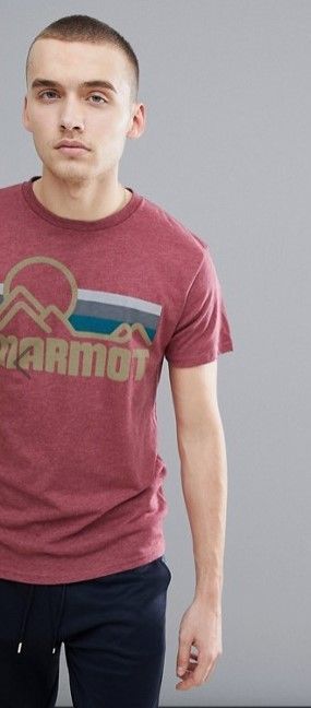 Marmot Футболка с винтажным логотипом на груди Marmot Coastal