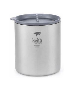 Keith Термокружка из титана Keith Ti3306 Ultralight Mug Titan 0.6