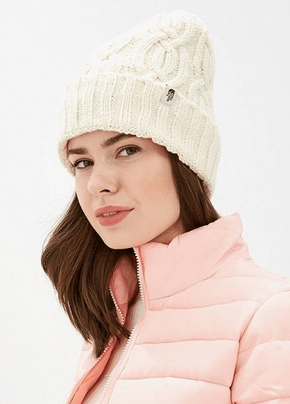 The North Face Вязаная шапка с подворотом The North Face Cable Minna Beanie