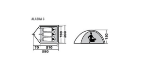 Trek Planet Туристическая палатка Trek Planet Alaska 3