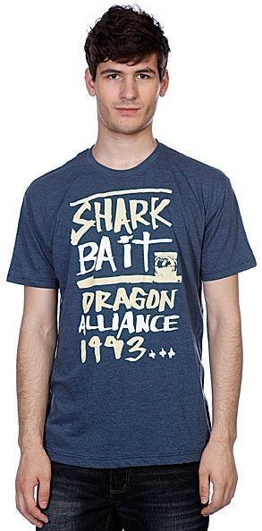 Dragon Alliance Стильная мужская футболка Dragon Alliance Shark Bait Tee 3 Slim F12