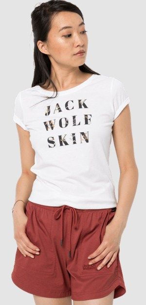 Jack Wolfskin Стильная футболка Jack Wolfskin Flower Letter T W