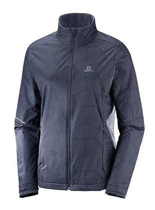 Salomon Куртка непродуваемая для бега Salomon Agile Warm JKT W