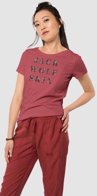 Jack Wolfskin Стильная футболка Jack Wolfskin Flower Letter T W