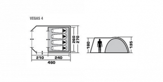 Trek Planet Туристическая надежная палатка Trek Planet Vegas 4