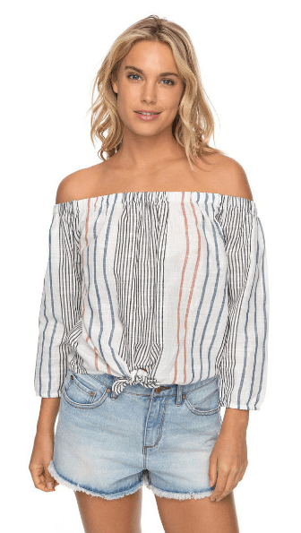 Roxy Блузка женская для прогулок Roxy Crossingstripes J