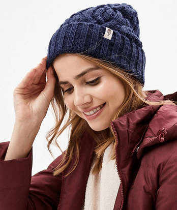 The North Face Вязаная шапка с подворотом The North Face Cable Minna Beanie