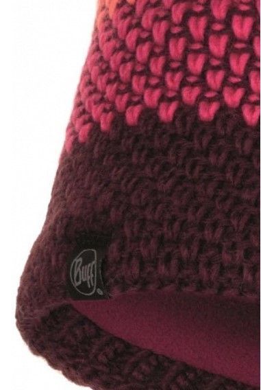 Buff Теплая шапка Buff Knitted & Polar Hat Tilda Bright Pink