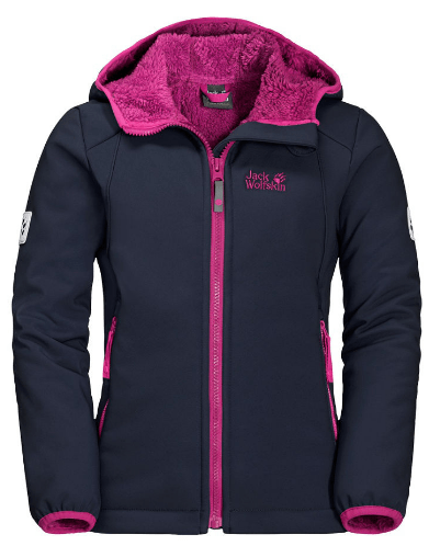 Jack Wolfskin Теплая флисовая куртка для девочки Jack Wolfskin Kissekatt Jacket Girls