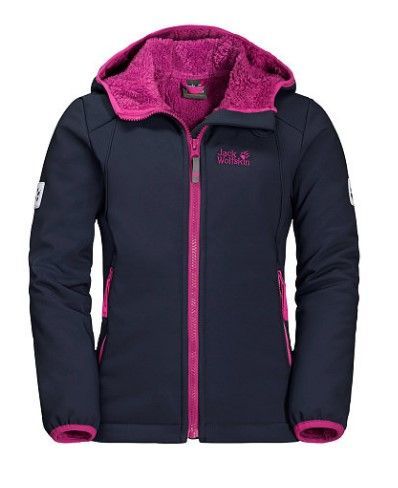 Jack Wolfskin Теплая флисовая куртка для девочки Jack Wolfskin Kissekatt Jacket Girls