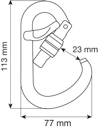 Camp Карабин альпинистский Camp HMS Belay Lock