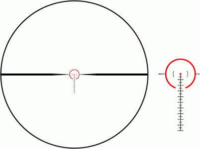 KAHLES Прицел тактический Kahles K 15i 1-5x24 SM1