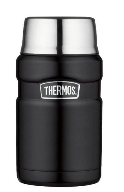 Thermos Удобный термос с ложкой Thermos SK3020-BK King food jar 0.71L