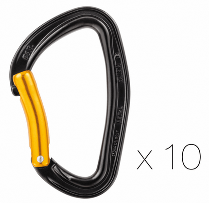 Petzl Комплект карабинов для скалолазания шт Petzl 10 Djinn Steel