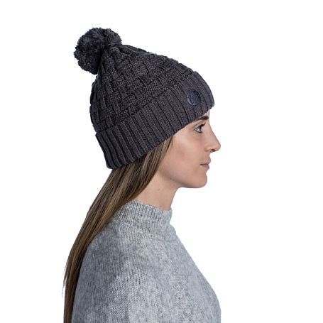 Buff Практичная шапка Buff Knitted & Fleece Band Hat Airon Grey Vigore