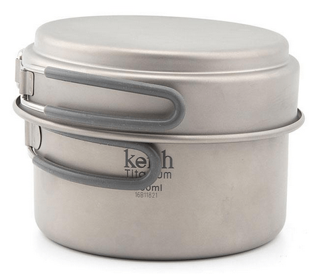 Keith Набор посуды из титана Keith Ti6012 Ultralight 2-piece CookSet