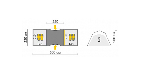 Talberg Четырехместная палатка Talberg Base 4