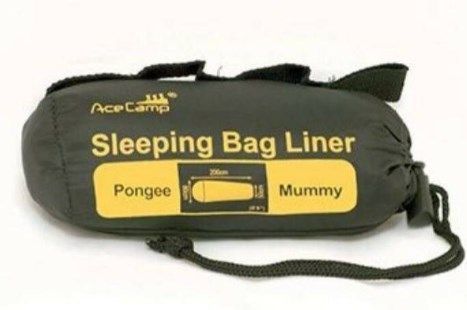 Ace Camp Надежный Вкладыш в спальный мешок из эпонжа Ace Camp Sleeping Bag Line Pongee Mummy