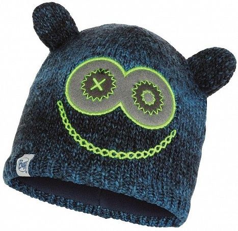 Buff Стильная шапка с глазками Buff Child Knitted & Polar Hat Buff Monster Merry