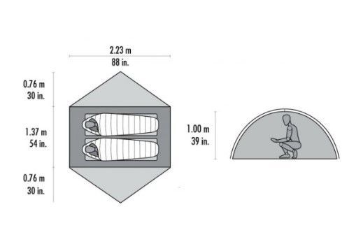 MSR Качественная палатка MSR Zoic 2