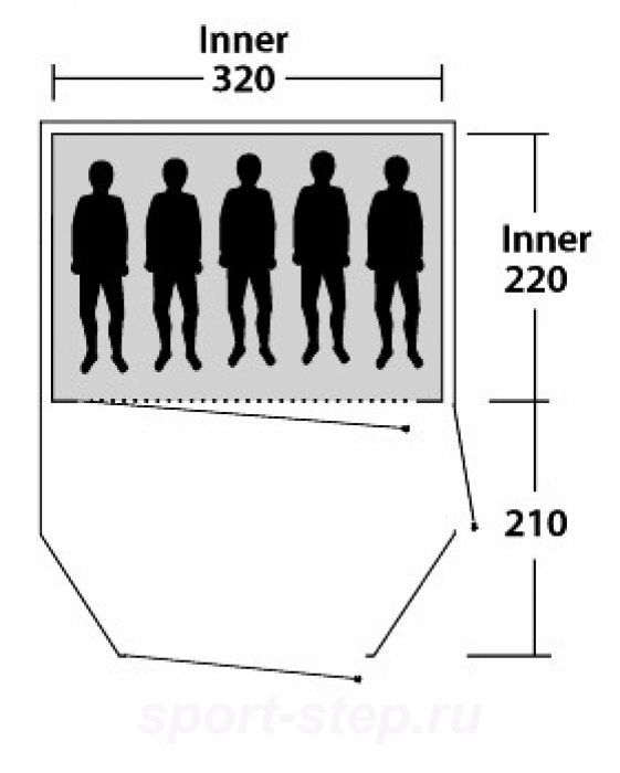 Outwell Палатка универсальная пятиместная Outwell Earth 5
