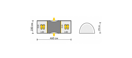 Talberg Двухкомнатная палатка Talberg Taurus 4
