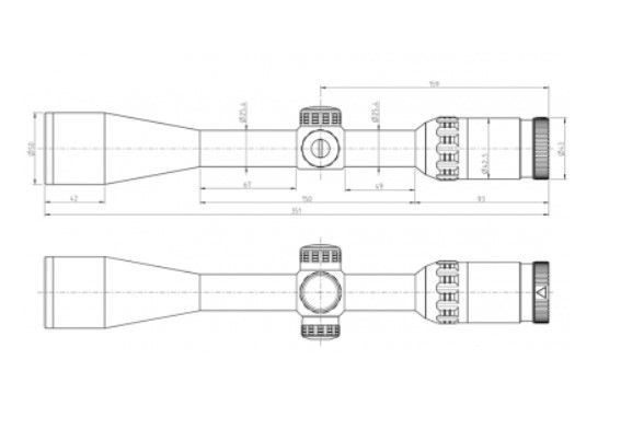 KAHLES Прицел для охоты Kahles Helia 3 3-9x42 4A