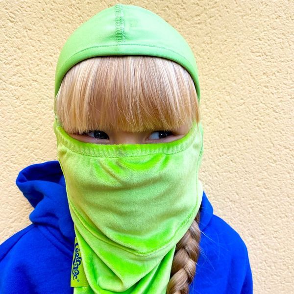 Coolcasc Спортивная балаклава Coolcasc 212 Green Balaclava