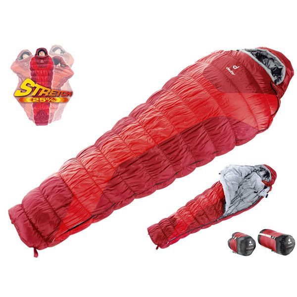 Deuter Мешок для сна туристический с правой молнией комфорт Deuter Exosphere -4 ( +2)