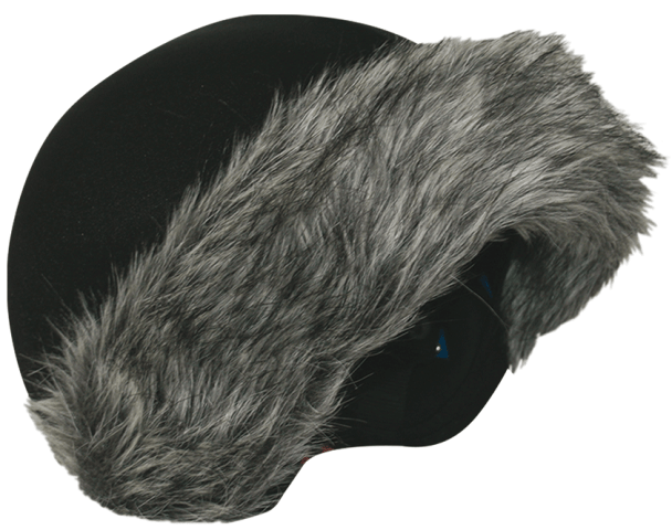 Coolcasc Нашлемник стильный Coolcasc E002 Grey Fur