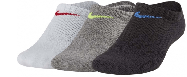 Nike Носки  спортивные Nike Performance Cushioned No-Show Training Socks Kids' 