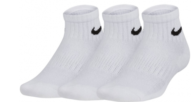 Nike Носки универсальные Nike Performance Cushioned Quarter Training Socks (3 Pair) Kids' 