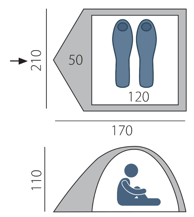 BTrace Палатка походная BTrace Arten Walk 2