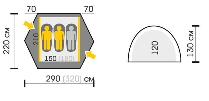 Talberg Экстремальная палатка Talberg Space Pro 3
