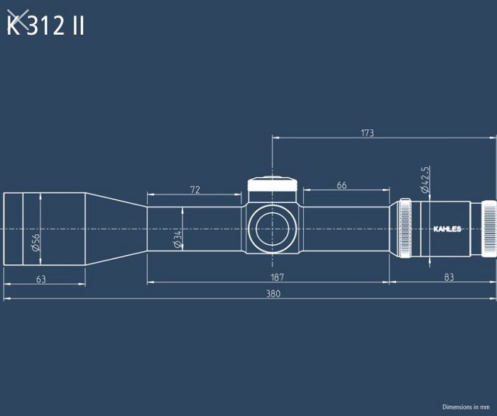 KAHLES Прецизионный оптический прицел Kahles K312i 3-12x50 CC MSR/Ki