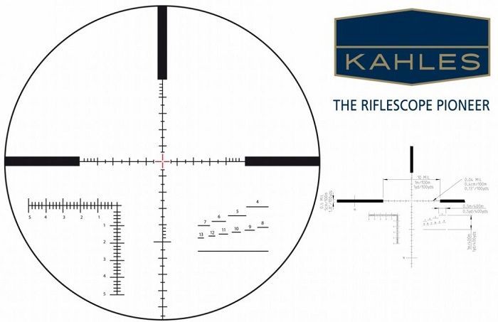 KAHLES Прецизионный оптический прицел Kahles K312i 3-12x50 CC MSR/Ki